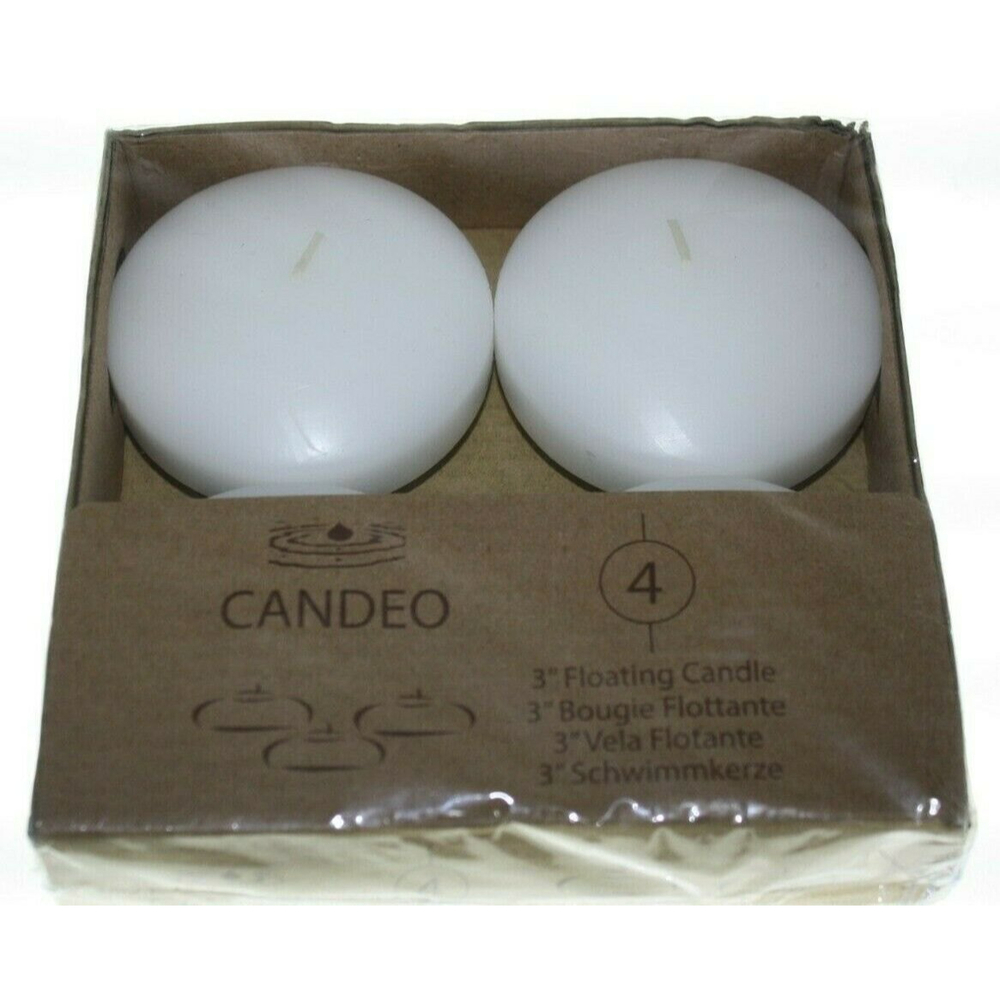 3/$15 Candeo Floating Candles Set/4 3" New in Package